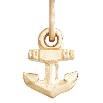 Anchor Mini Charm Jewelry Helen Ficalora 14k Yellow Gold