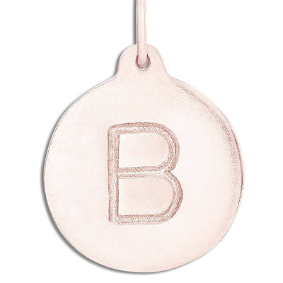 "B" Alphabet Charm 14k Rose Gold Jewelry For Necklaces And Bracelets From Helen Ficalora Every Letter And Initial Available