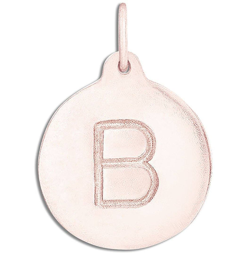 "B" Alphabet Charm 14k Rose Gold Jewelry For Necklaces And Bracelets From Helen Ficalora Every Letter And Initial Available