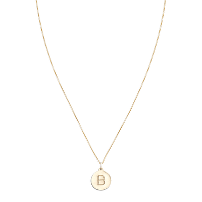 "B" Alphabet Charm 14k Yellow Gold Jewelry For Necklaces And Bracelets From Helen Ficalora Every Letter And Initial Available