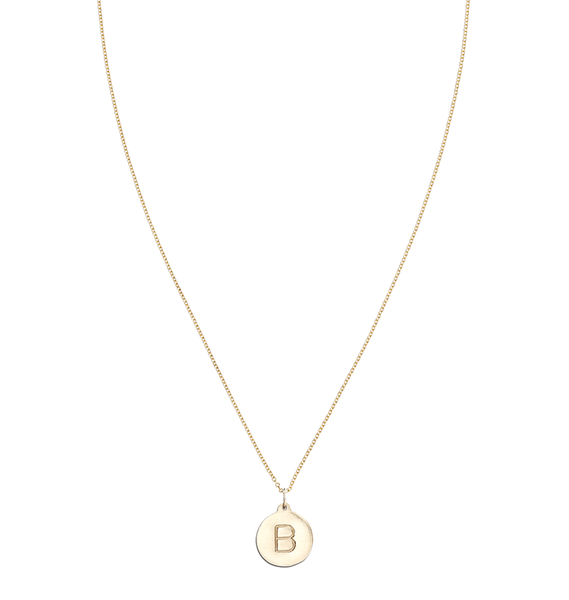 "B" Alphabet Charm 14k Yellow Gold Jewelry For Necklaces And Bracelets From Helen Ficalora Every Letter And Initial Available