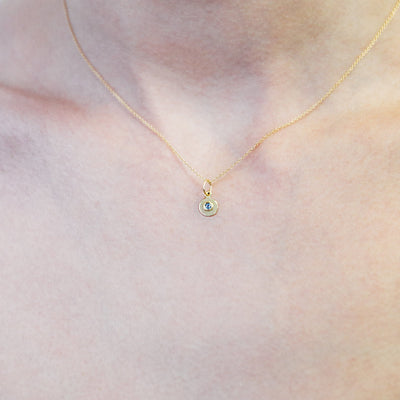 Helen Ficalora 14k Gold Small Aquamarine Birthstone Charm for Necklaces & Bracelets