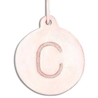 "C" Alphabet Charm 14k Rose Gold Jewelry For Necklaces And Bracelets From Helen Ficalora Every Letter And Initial Available