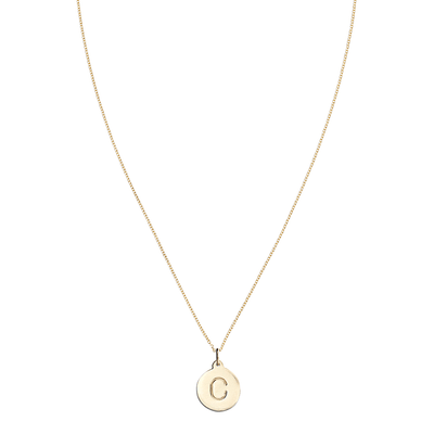 "C" Alphabet Charm 14k Yellow Gold Jewelry For Necklaces And Bracelets From Helen Ficalora Every Letter And Initial Available