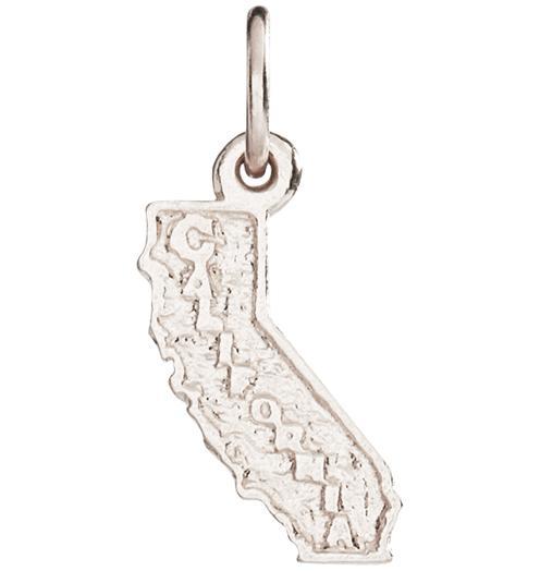 Helen Ficalora 14k White Gold California State Charm For Bracelets & Necklaces