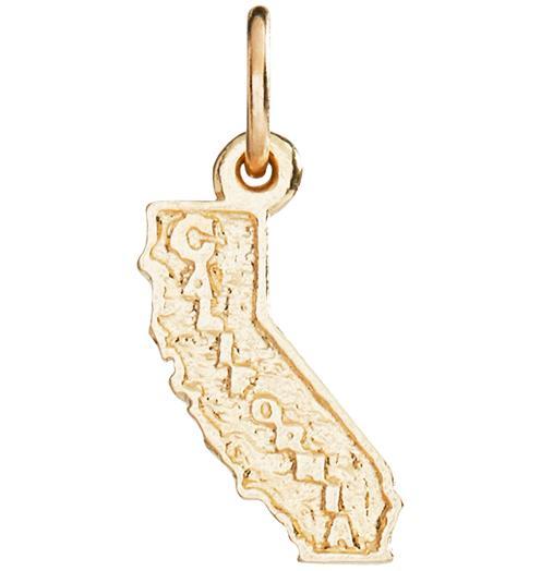 Helen Ficalora 14k Gold California State Charm For Bracelets & Necklaces