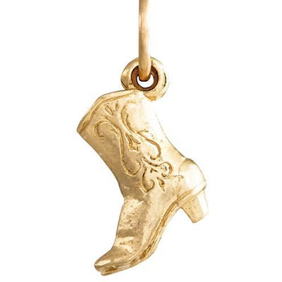 Cowboy Boot Mini Charm Jewelry Helen Ficalora 14k Yellow Gold