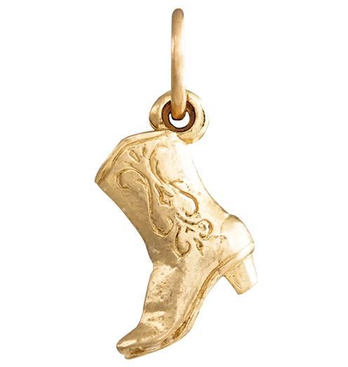 Cowboy Boot Mini Charm Jewelry Helen Ficalora 14k Yellow Gold