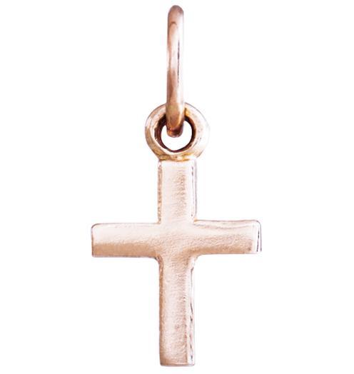 Cross Mini Charm Jewelry Helen Ficalora 14k Pink Gold