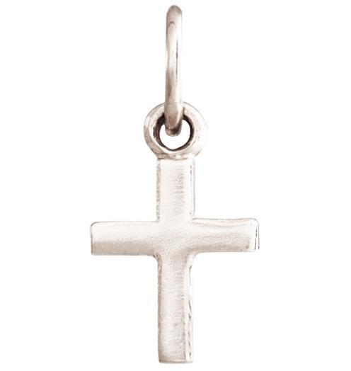 Cross Mini Charm Jewelry Helen Ficalora 14k White Gold