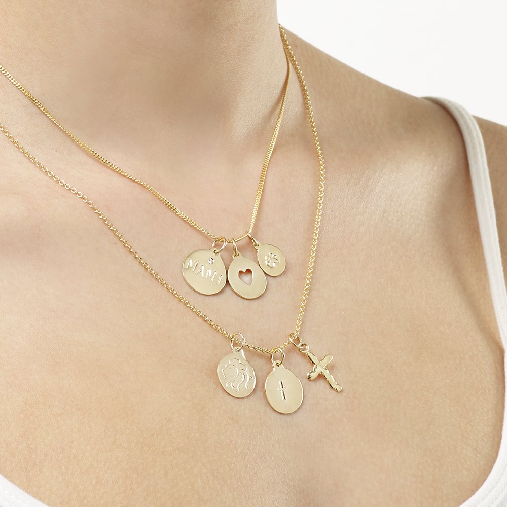 Helen Ficalora Small 14K Gold Dog Paw Pendant