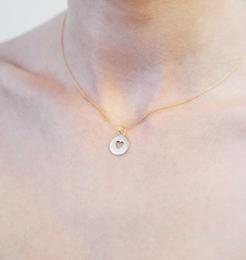 Heart Cutout Charm Jewelry Helen Ficalora