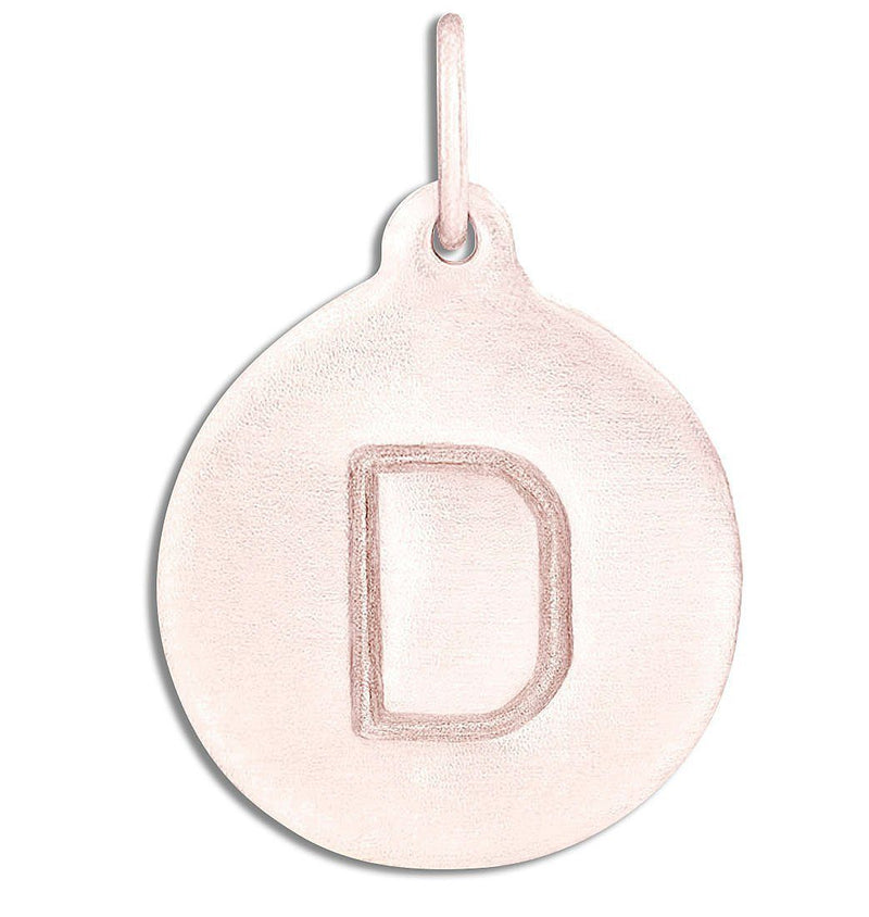 "D" Alphabet Charm 14k Rose Gold Jewelry For Necklaces And Bracelets From Helen Ficalora Every Letter And Initial Available