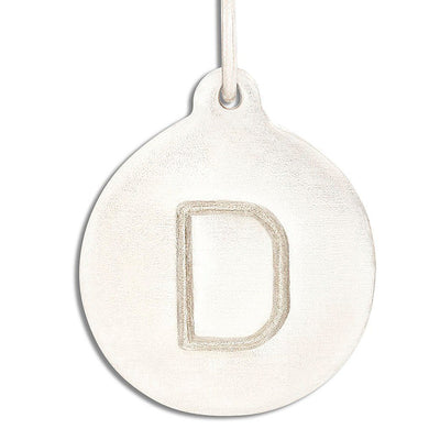 "D" Alphabet Charm 14k White Gold Jewelry For Necklaces And Bracelets From Helen Ficalora Every Letter And Initial Available