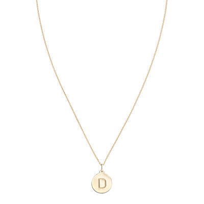"D" Alphabet Charm 14k Yellow Gold Jewelry For Necklaces And Bracelets From Helen Ficalora Every Letter And Initial Available