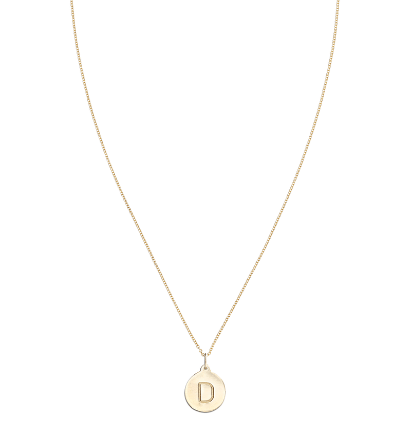 "D" Alphabet Charm 14k Yellow Gold Jewelry For Necklaces And Bracelets From Helen Ficalora Every Letter And Initial Available
