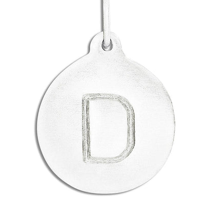 "D" Alphabet Charm Sterling Silver Jewelry For Necklaces And Bracelets From Helen Ficalora Every Letter And Initial Available