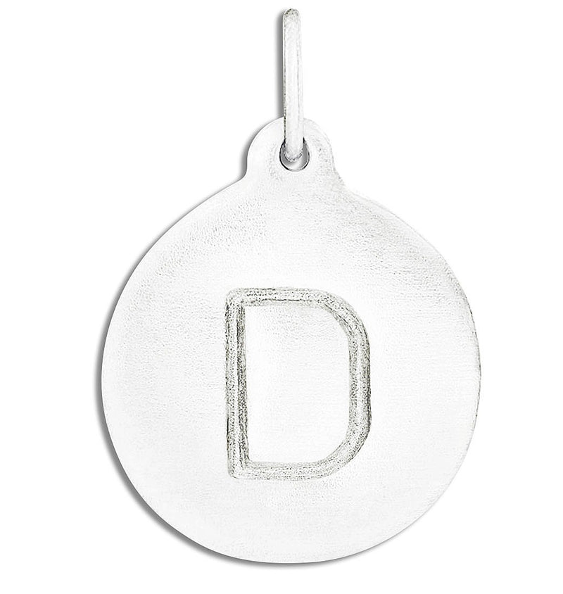 "D" Alphabet Charm Sterling Silver Jewelry For Necklaces And Bracelets From Helen Ficalora Every Letter And Initial Available