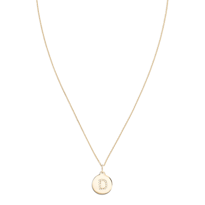 "D" Alphabet Charm 14k Yellow Gold Pavé Diamond Jewelry For Necklaces And Bracelets From Helen Ficalora Every Letter And Initial Available
