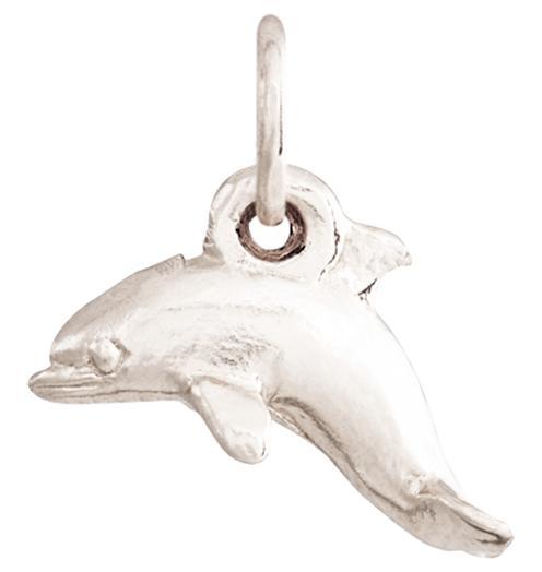 Dolphin Mini Charm Jewelry Helen Ficalora 14k White Gold