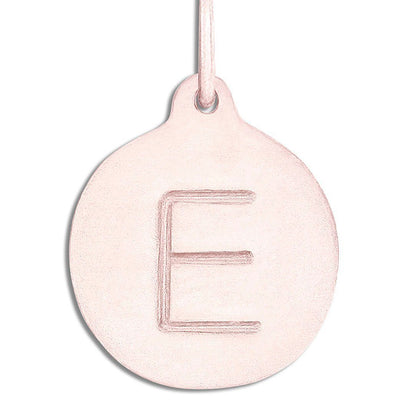 "E" Alphabet Charm 14k Rose Gold Jewelry For Necklaces And Bracelets From Helen Ficalora Every Letter And Initial Available