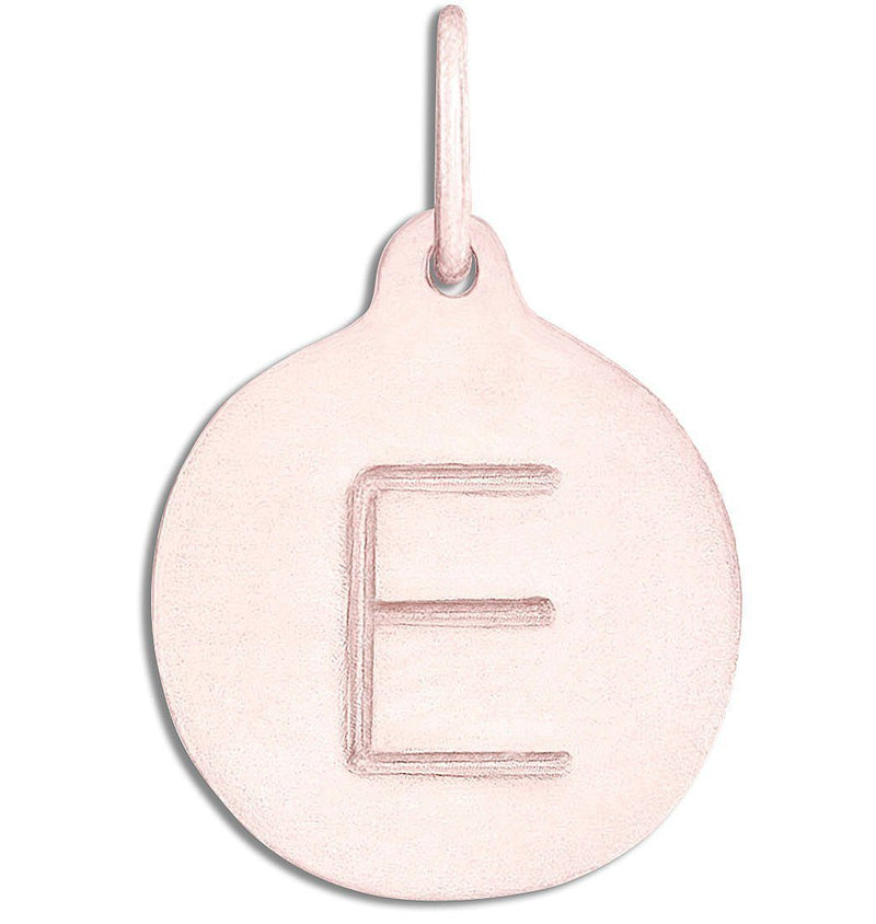 "E" Alphabet Charm 14k Rose Gold Jewelry For Necklaces And Bracelets From Helen Ficalora Every Letter And Initial Available