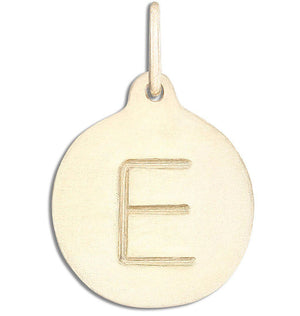 "E" Alphabet Charm 14k Yellow Gold Jewelry For Necklaces And Bracelets From Helen Ficalora Every Letter And Initial Available