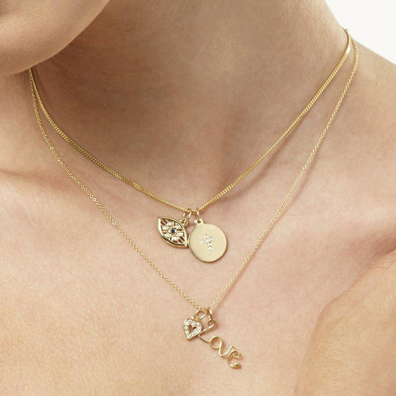 Helen Ficalora Thin Gold Cuban Link Chain in Yellow Gold