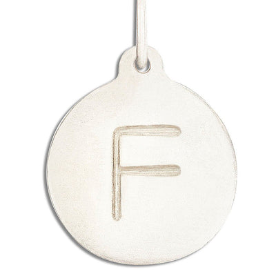 "F" Alphabet Charm Jewelry Helen Ficalora 14k White Gold  For Necklaces And Bracelets