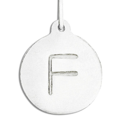 "F" Alphabet Charm Jewelry Helen Ficalora Sterling Silver  For Necklaces And Bracelets