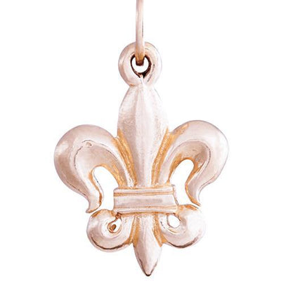 Fleur De Lis Charm Jewelry Helen Ficalora 14k Pink Gold
