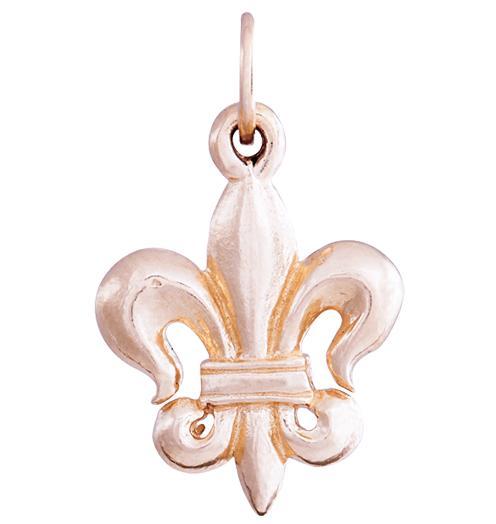 Fleur De Lis Charm Jewelry Helen Ficalora 14k Pink Gold