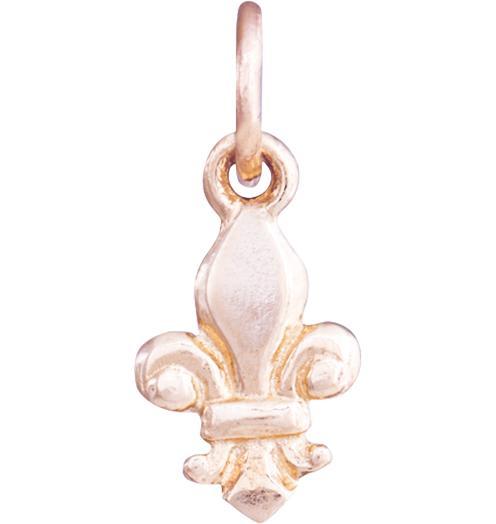 Fleur De Lis Mini Charm Jewelry Helen Ficalora 14k Pink Gold