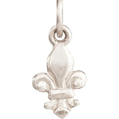 Fleur De Lis Mini Charm Jewelry Helen Ficalora 14k White Gold