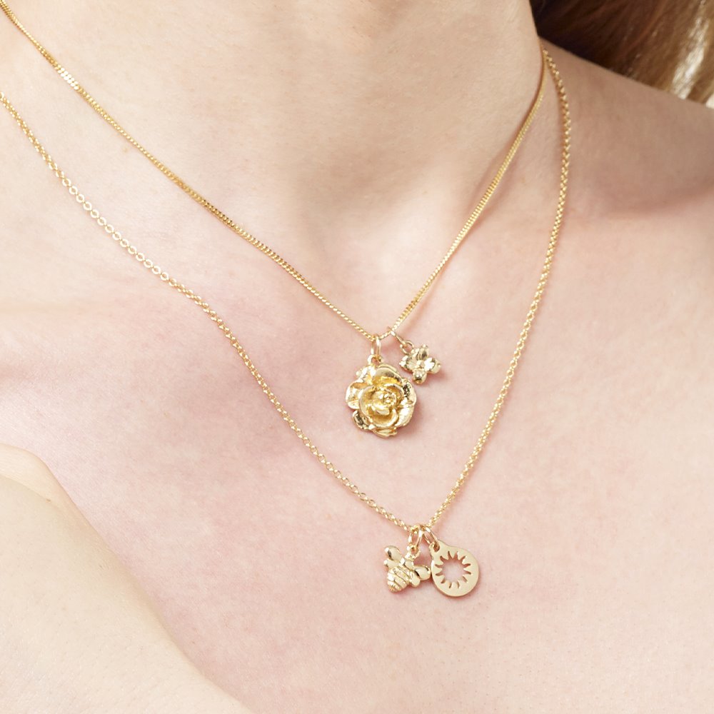 Helen Ficalora 14k Gold Small Dogwood Flower Charm