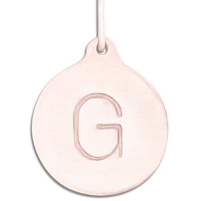 "G" Alphabet Charm Jewelry Helen Ficalora 14k Pink Gold  For Necklaces And Bracelets