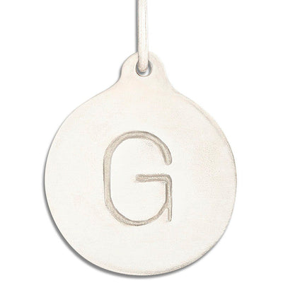 "G" Alphabet Charm Jewelry Helen Ficalora 14k White Gold  For Necklaces And Bracelets
