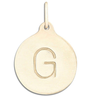"G" Alphabet Charm Jewelry Helen Ficalora 14k Yellow Gold  For Necklaces And Bracelets
