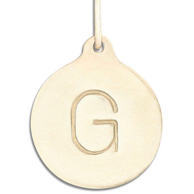 "G" Alphabet Charm Jewelry Helen Ficalora 14k Yellow Gold  For Necklaces And Bracelets