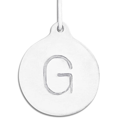 "G" Alphabet Charm Jewelry Helen Ficalora Sterling Silver  For Necklaces And Bracelets