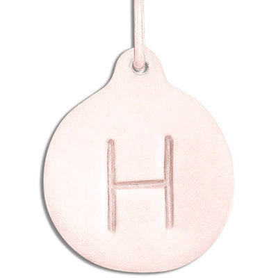 "H" Alphabet Charm Jewelry Helen Ficalora 14k Pink Gold  For Necklaces And Bracelets