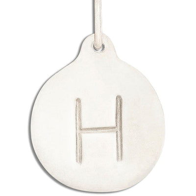 "H" Alphabet Charm Jewelry Helen Ficalora 14k White Gold  For Necklaces And Bracelets