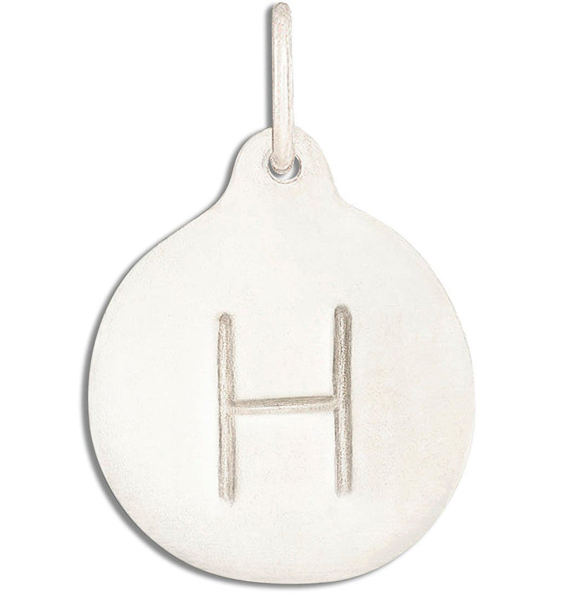 "H" Alphabet Charm Jewelry Helen Ficalora 14k White Gold  For Necklaces And Bracelets