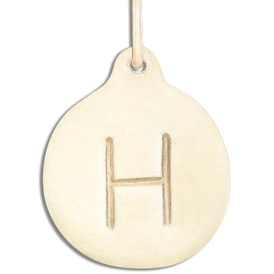 "H" Alphabet Charm Jewelry Helen Ficalora 14k Yellow Gold  For Necklaces And Bracelets