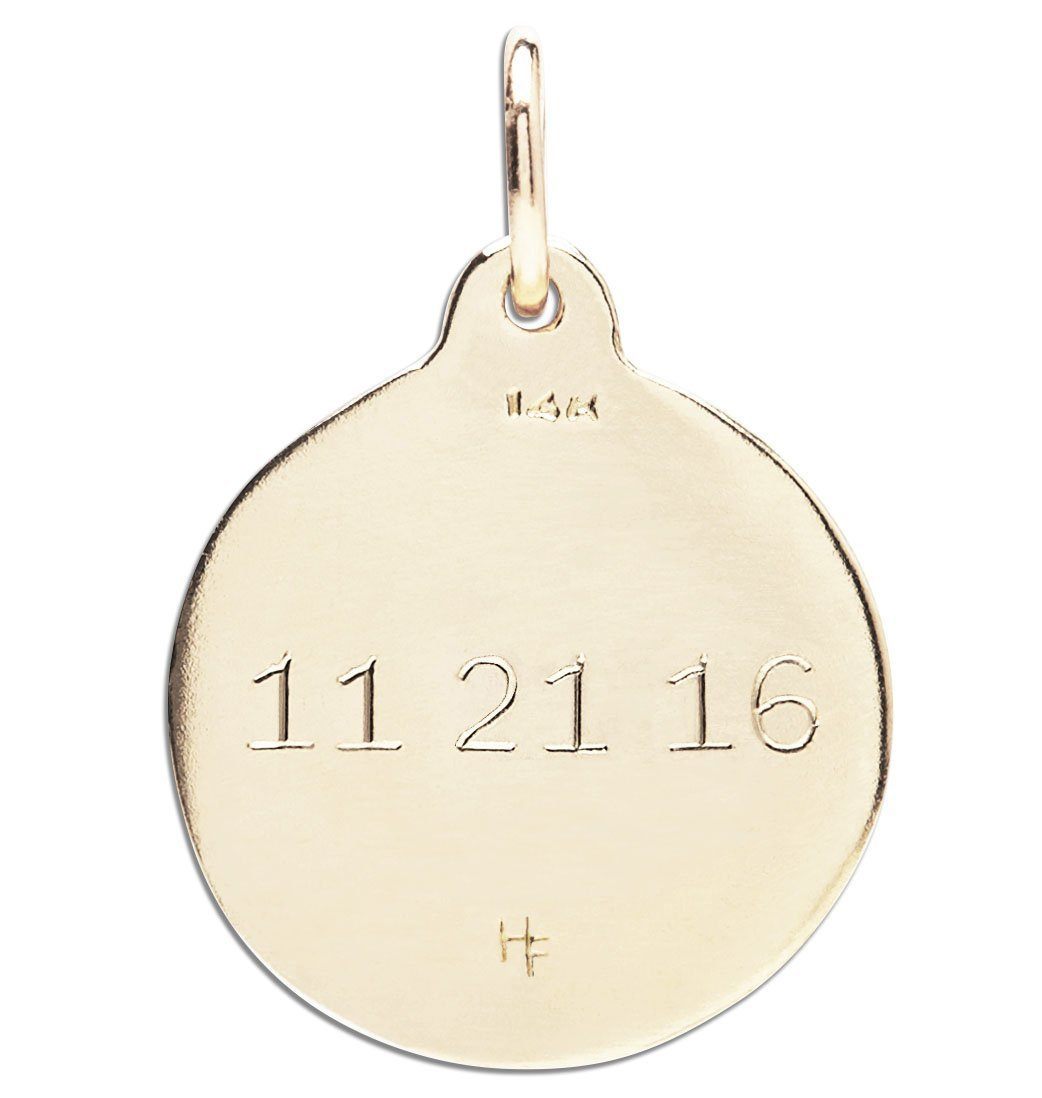 Letter Charm - Initial Necklace Pendant - Monogram Gold Charm Bracelet Sterling Silver by Helen Ficalora