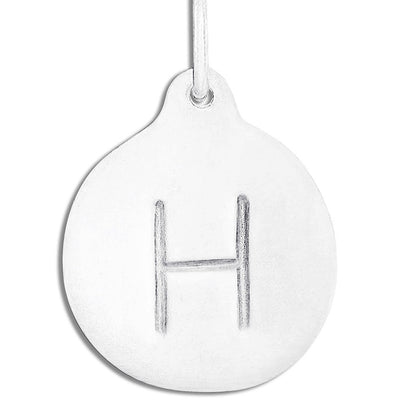 "H" Alphabet Charm Jewelry Helen Ficalora Sterling Silver  For Necklaces And Bracelets