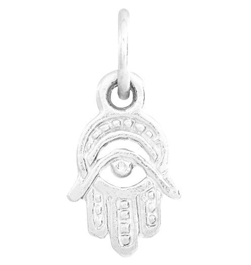 Helen Ficalora Mini Hamsa Hand Charm in  Sterling Silver 