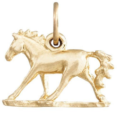 Horse Mini Charm Jewelry Helen Ficalora 14k Yellow Gold