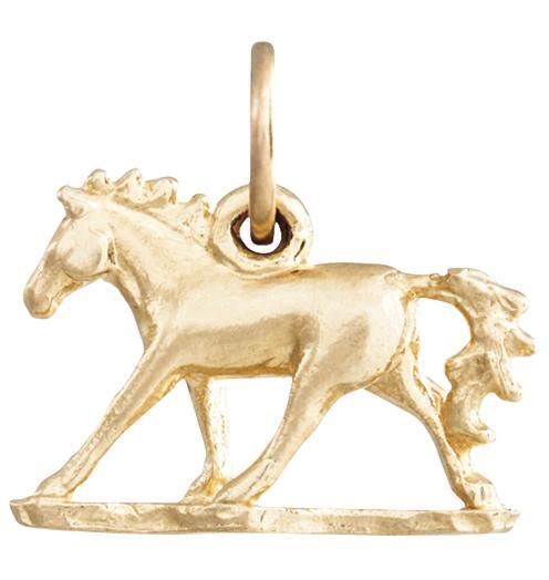 Horse Mini Charm Jewelry Helen Ficalora 14k Yellow Gold