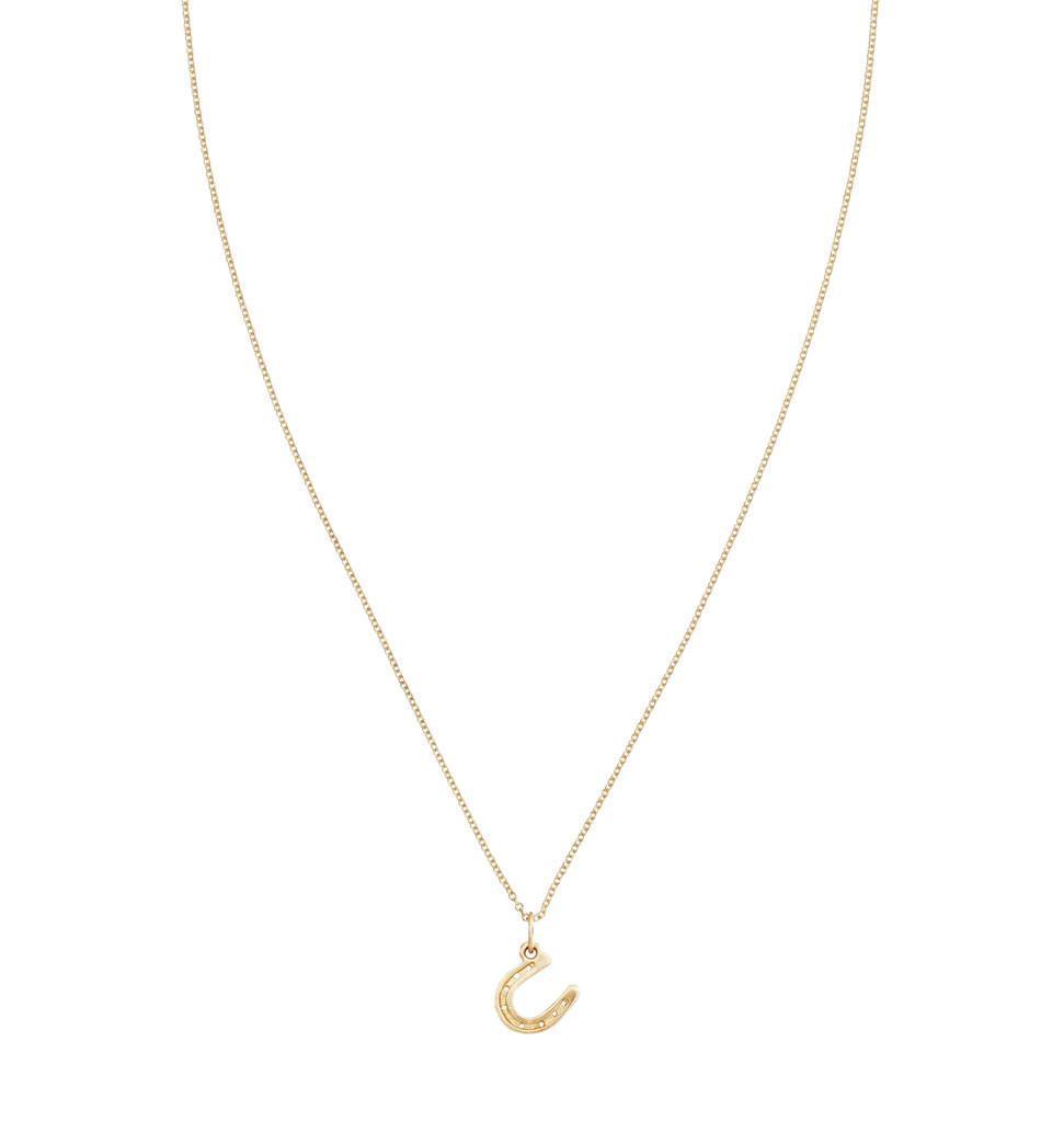 Helen Ficalora Gold Horseshoe Charm